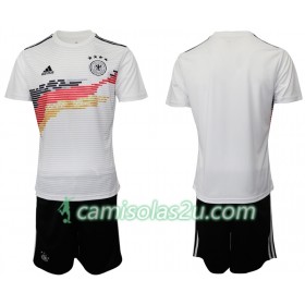 Camisolas de Futebol Alemanha Criança Equipamento Principal 2019 Manga Curta